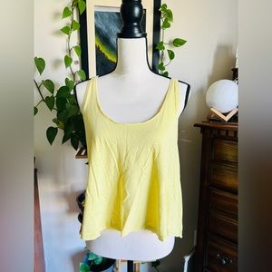 H&M Women’s Yellow Basic Tank Top Size M